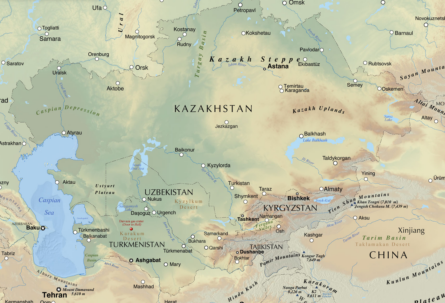 Travel eSIM data plans for Central Asia