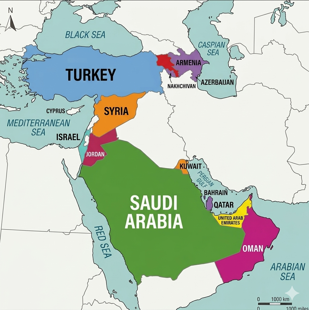 Travel eSIM data plans for Middle Eastern countries