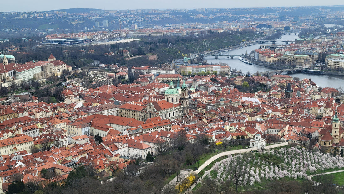 Panoramic view of Prague from Petrin Tower