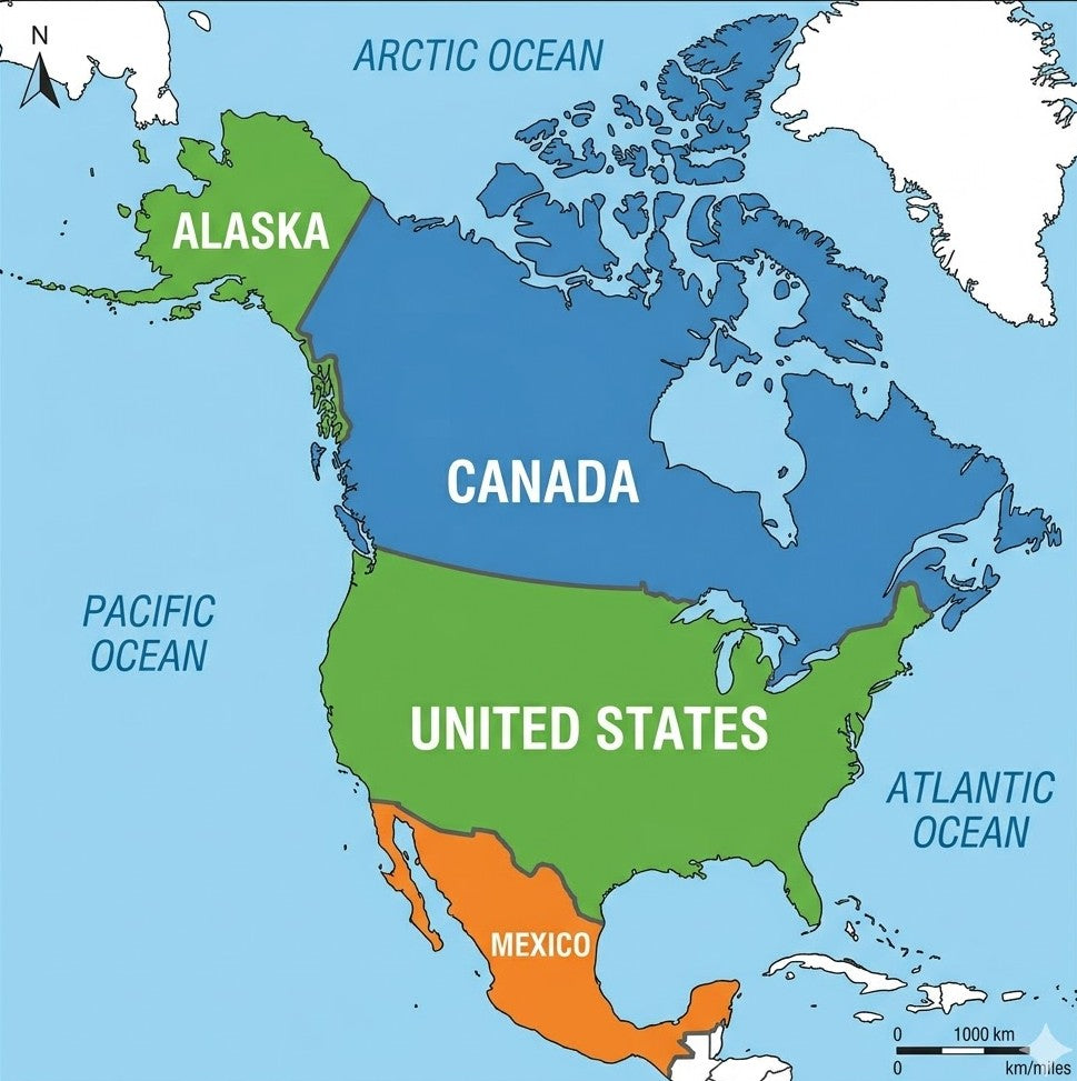 Travel eSIM data plans for North America (US, Mexico, Canada)